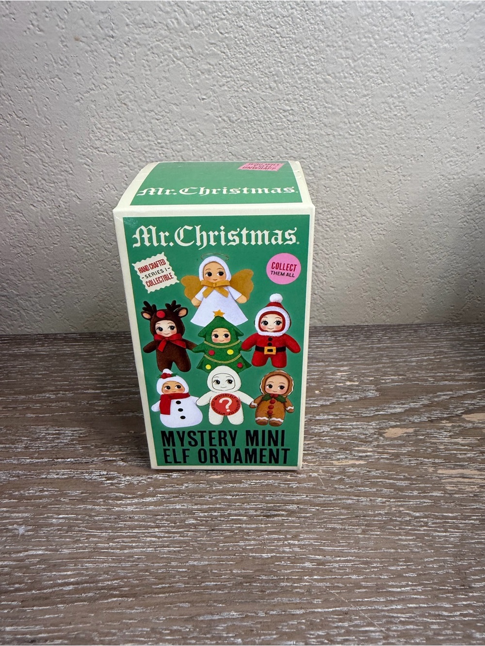 Mr. Christmas Mystery Mini Elf Ornament New in box